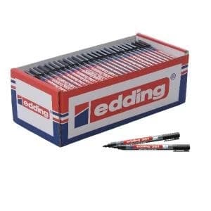 Edding 361 Drywipe Marker Black Pack of 200 CP40