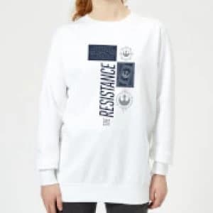 Star Wars The Resistance White Womens Sweatshirt - White - L