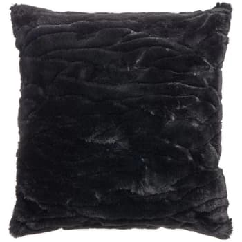 Biba Puma Faux Fur Cushion - Black