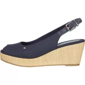 Tommy Hilfiger Iconic Elba Sling Back Wedges - Blue