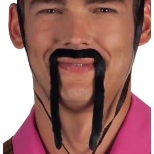 Chinese Beard Black Fancy Dress