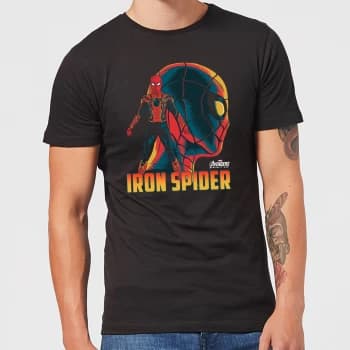 Avengers Iron Spider Mens T-Shirt - Black - 3XL - Black