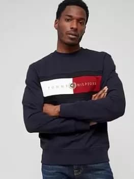 Tommy Hilfiger Icon Insert Sweatshirt - Desert Sky, Desert Sky Size M Men