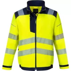 Portwest T500 PW3 Hi Vis Work Jacket Yellow / Navy 3XL