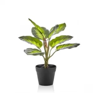 CCK0200 Artificial Green Plant in Black Pot