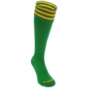 ONeills Premium Football Socks - Green/Amber
