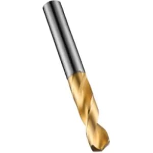 R520 10.50MM Carbide CDX Straight Shank Stub Drill - TiN Coated