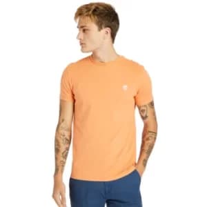 Timberland Dunstan River Crew Tee For Men In Peach Peach, Size XL
