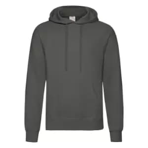 Fruit Of The Loom Mens Hooded Sweatshirt / Hoodie (2XL) (Light Graphite)