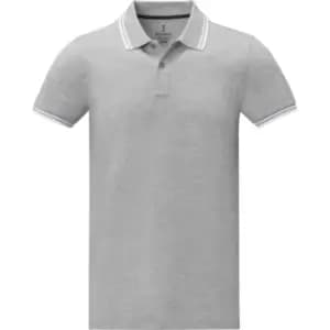 Elevate Mens Amarago Short-Sleeved Polo Shirt (L) (Heather Grey)