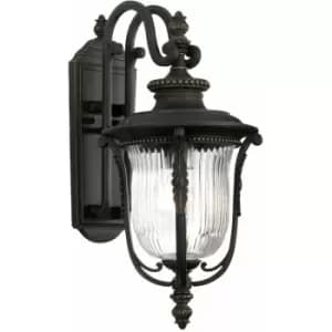 Loops - Outdoor IP44 Outdoor IP44 1Wall Light Lantern Rubbed Bronze LED E27 100W d01737