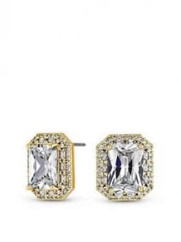 Jon Richard Gold Plate Cubic Zirconia Earring