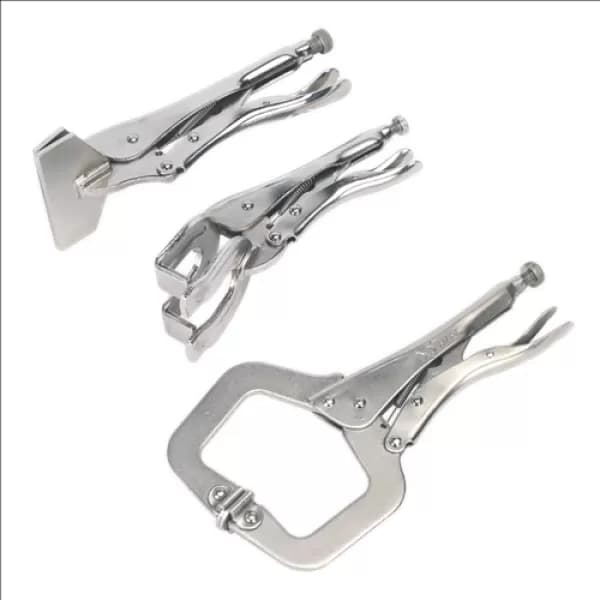 Genuine SEALEY AK67 'C' Clamp & Welding Clamp Set 3pc