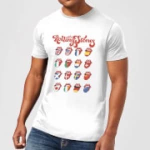 Rolling Stones International Licks Mens T-Shirt - White - 3XL