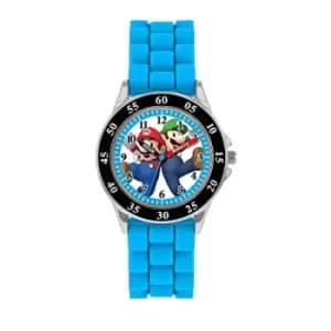 Nintendo Mario Blue Time Teacher Watch GSM3044