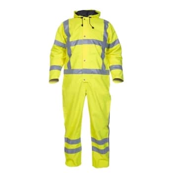 Ureterp SNS High Visibility Waterproof Coverall Saturn Yellow - Size 2XL
