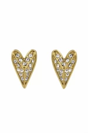 Karl Lagerfeld Pyramid Heart Earrings 5420596