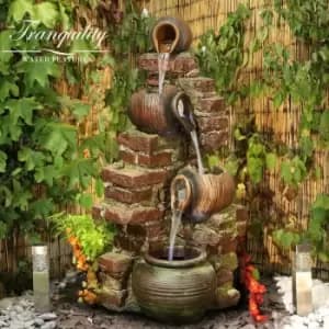 Tranquility Water Features - Moroccan Pots Mains Powered Water Feature