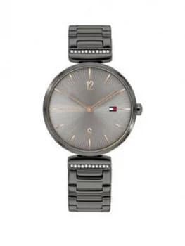 Tommy Hilfiger Grey Face Grey Bracelet Watch