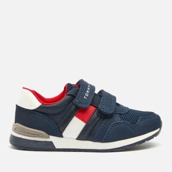 Tommy Hilfiger Toddlers Low Cut Velcro Sneaker - Blue - UK 10 Kids