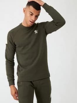 Gym King Core Plus Crew Neck Sweater - Khaki