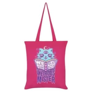 Grindstore We Are The Weirdos Mister Spells Tote Bag (One Size) (Pink)