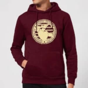 Johnny Bravo Sports Badge Hoodie - Burgundy - L