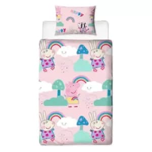 Peppa Pig Reversible Storm Duvet Cover Set (Single) (Multicoloured)