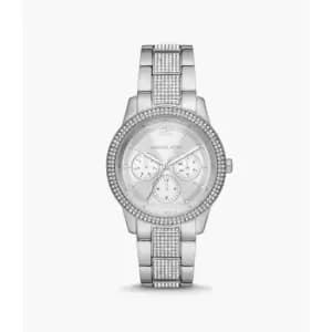 Michael Kors Womens Tibby Multifunction Stainless Steel Watch - Silver