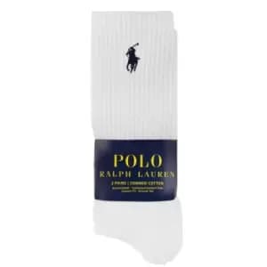Polo Ralph Lauren Three Pack Crew Socks - White