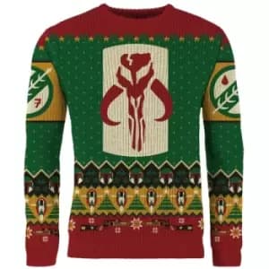 Star Wars Boba Fett Christmas Jumper (Size L)
