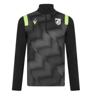 Macron Cardiff Quarter Zip Jacket Mens - Black