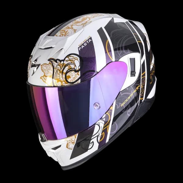 Scorpion Exo-520 Evo Air Fasta White Chameleon Full Face Helmet Size M