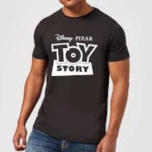 Toy Story Logo Outline Mens T-Shirt - Black