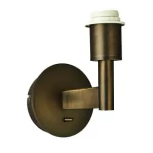 Gallery Interiors Owen Wall Light / Matt Nickel / Small