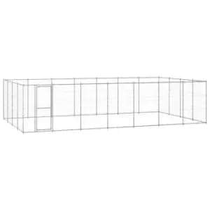 Vidaxl Outdoor Dog Kennel Galvanised Steel 33.88 M