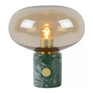 Lucide CHARLIZE - Table Lamp - Ø23cm - 1xE27 - Amber
