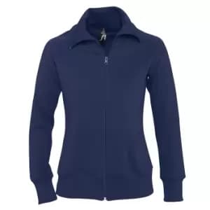 SOLS Womens/Ladies Soda Full Zip Active Sweat Jacket (M) (Navy)