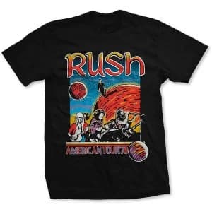Rush - US Tour 1978 Unisex Large T-Shirt - Black