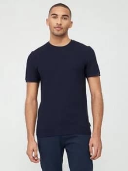 Ted Baker Caramel Textured Short Sleeve T-Shirt - Navy, Size 3, Men