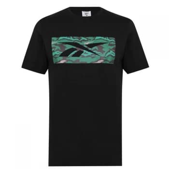 Reebok Camo T Shirt - Black