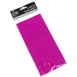 6 Sheet Tissue Paper Fuchsia