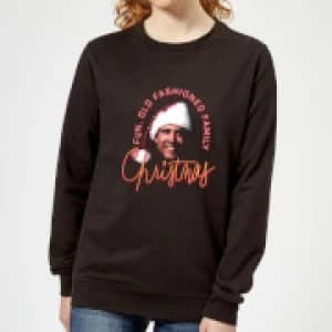National Lampoon Fun Old Fashioned Family Christmas Womens Christmas Sweatshirt - Black