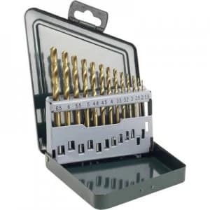 Bosch Accessories 2607019436 HSS Metal twist drill bit set 13 Piece TiN DIN 338 Cylinder shank 1 Set