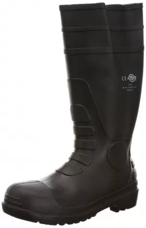 Dickies Safety Wellington Boot - Black Size 11