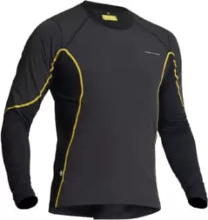 Lindstrands Dry Wind Longsleeve Functional Shirt, black-yellow, Size 2XL, black-yellow, Size 2XL