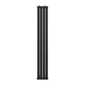VURTU2 Vertical Double Panel Radiator 1600mm x 240mm - Black
