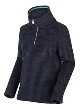 Regatta Solenne Quarter Zip Fleece - Navy, Size 18, Women