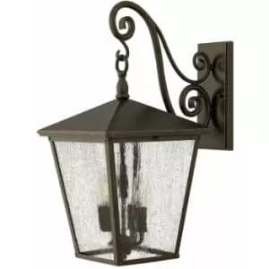 Loops - Outdoor IP44 4Wall Light Regency Bronze LED E14 60W