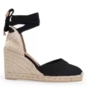 Castaner Carina Wedge Sandals - Black